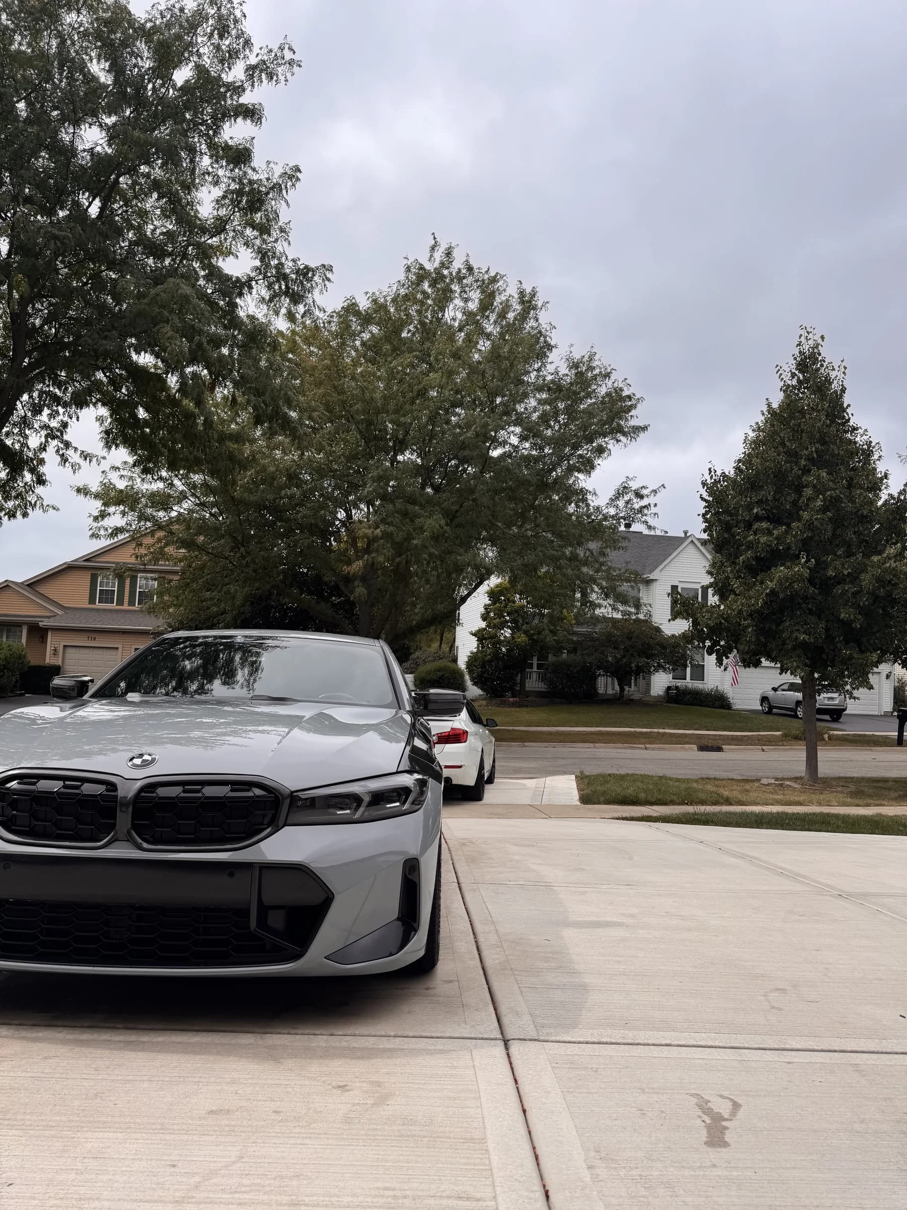 Gray BMW 7 Series after an exterior detail